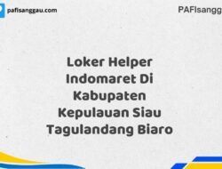 Loker Helper Indomaret Di Kabupaten Kepulauan Siau Tagulandang Biaro Tahun 2025 (Segera Daftar Sebelum Terlambat)