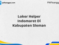 Loker Helper Indomaret Di Kabupaten Sleman Tahun 2025 (Ambil Kesempatan, Daftar Sekarang)