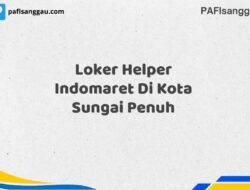 Loker Helper Indomaret Di Kota Sungai Penuh Tahun 2025 (Pendaftaran Segera Ditutup)
