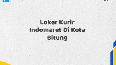 Loker Kurir Indomaret Di Kota Bitung Maret Tahun 2025 (Segera)