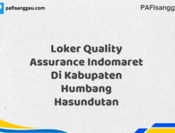 Loker Quality Assurance Indomaret Di Kabupaten Humbang Hasundutan Tahun 2025 (Lamar Sekarang)