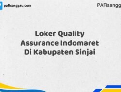 Loker Quality Assurance Indomaret Di Kabupaten Sinjai Tahun 2025 (Jangan Lewatkan Pendaftaran Ini)