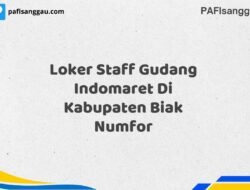 Loker Staff Gudang Indomaret Di Kabupaten Biak Numfor Tahun 2025 (Pendaftaran Terbuka, Segera Daftar)