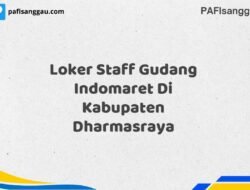 Loker Staff Gudang Indomaret Di Kabupaten Dharmasraya Tahun 2025 (Segera Daftar Sebelum Terlambat)