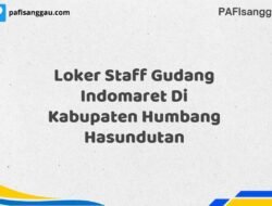 Loker Staff Gudang Indomaret Di Kabupaten Humbang Hasundutan Tahun 2025 (Daftar Sekarang)