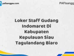 Loker Staff Gudang Indomaret Di Kabupaten Kepulauan Siau Tagulandang Biaro Tahun 2025 (Segera Daftar Sebelum Terlambat)