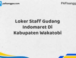 Loker Staff Gudang Indomaret Di Kabupaten Wakatobi Tahun 2025 (Tahun Baru, Kesempatan Baru! Daftar Sekarang)