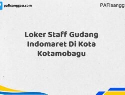 Loker Staff Gudang Indomaret Di Kota Kotamobagu Tahun 2025 (Kesempatan Terbatas, Daftar Sekarang)