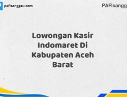 Lowongan Kasir Indomaret Di Kabupaten Aceh Barat Tahun 2025 (Ambil Peluang, Daftar Sekarang)