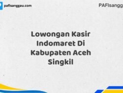 Lowongan Kasir Indomaret Di Kabupaten Aceh Singkil Tahun 2025