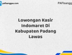 Lowongan Kasir Indomaret Di Kabupaten Padang Lawas Tahun 2025 (Tahun Baru, Kesempatan Baru! Daftar Sekarang)