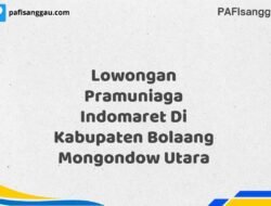 Lowongan Pramuniaga Indomaret Di Kabupaten Bolaang Mongondow Utara Tahun 2025 (Pendaftaran Akan Ditutup Segera)