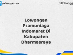 Lowongan Pramuniaga Indomaret Di Kabupaten Dharmasraya Tahun 2025 (Lamar Sekarang dan Jangan Tunda)