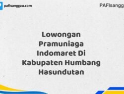 Lowongan Pramuniaga Indomaret Di Kabupaten Humbang Hasundutan Tahun 2025 (Jangan Sampai Kehabisan, Daftar Sekarang)