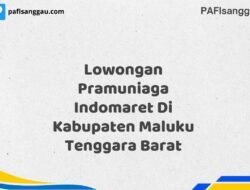 Lowongan Pramuniaga Indomaret Di Kabupaten Maluku Tenggara Barat Tahun 2025 (Pendaftaran 2025 Terbuka Sekarang)